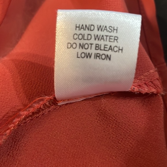 Maude Perfect Fall Orange Blouse. Size medium - Picture 7 of 8